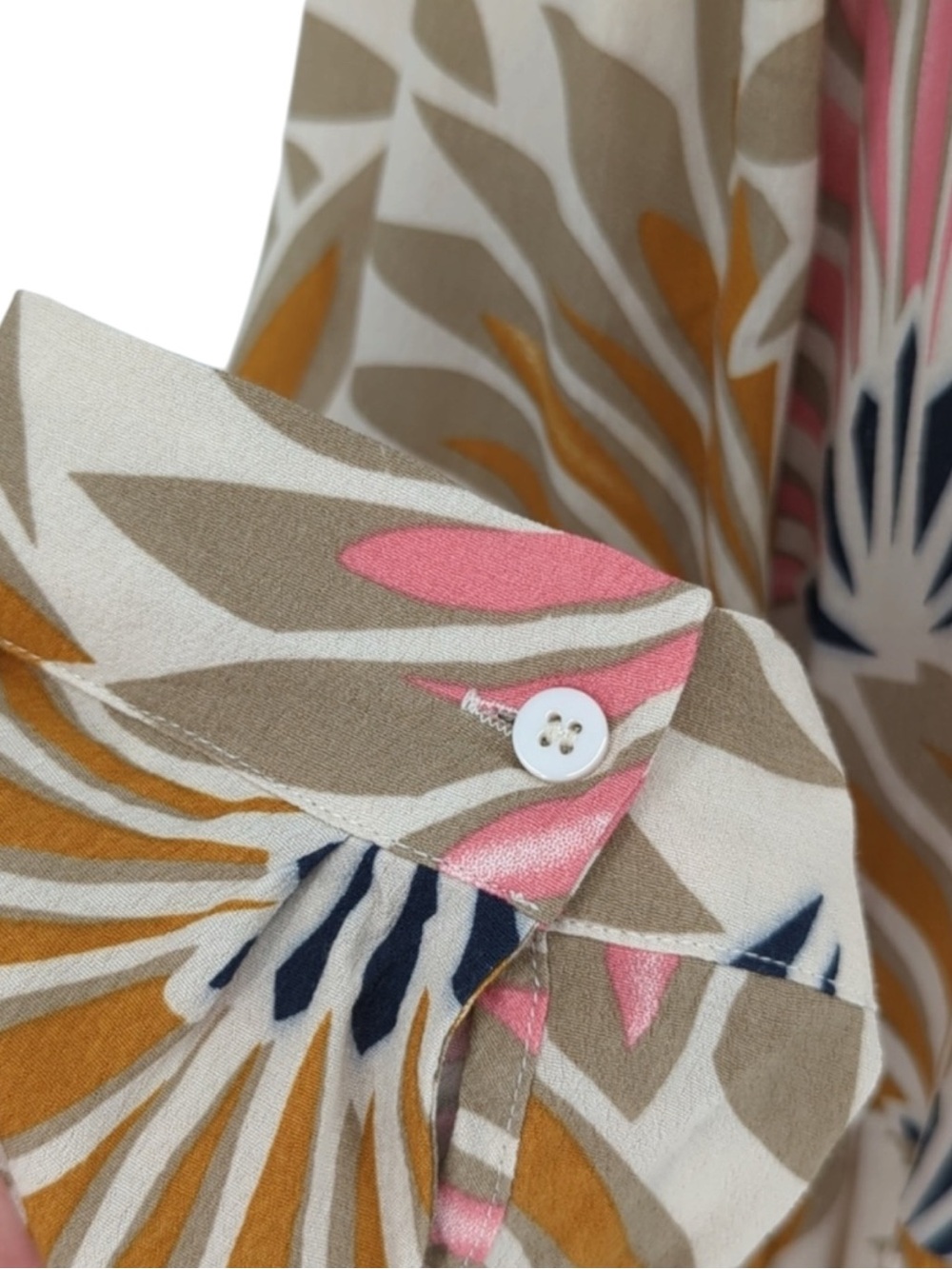 MARE MARE x ANTHROPOLOGIE Lynda Boho Long Sleeve Maxi Dress in Pink/Gold Size S - Picture 8 of 12
